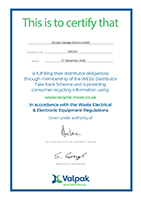 WEEE Certificate WEEE Certificate